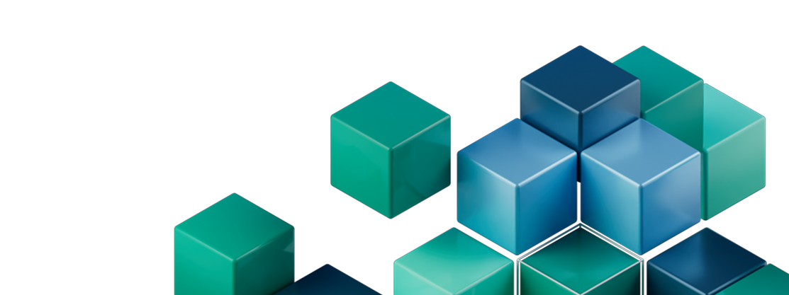 AI Labs footer image of colorful cubes